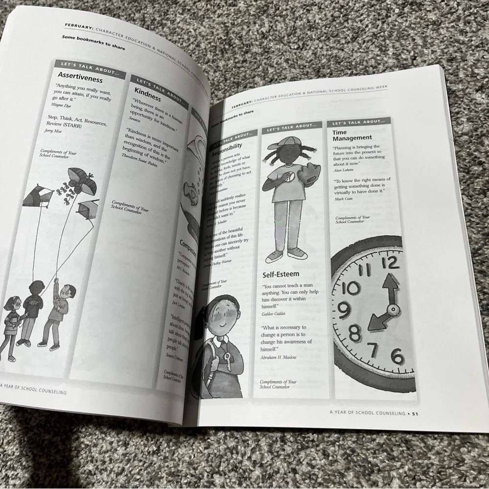 A Year of School Counseling Tools, Techniques, Themes Book